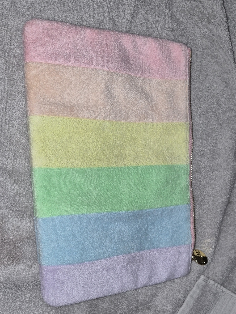 Stony clover lane pastel terry pouch